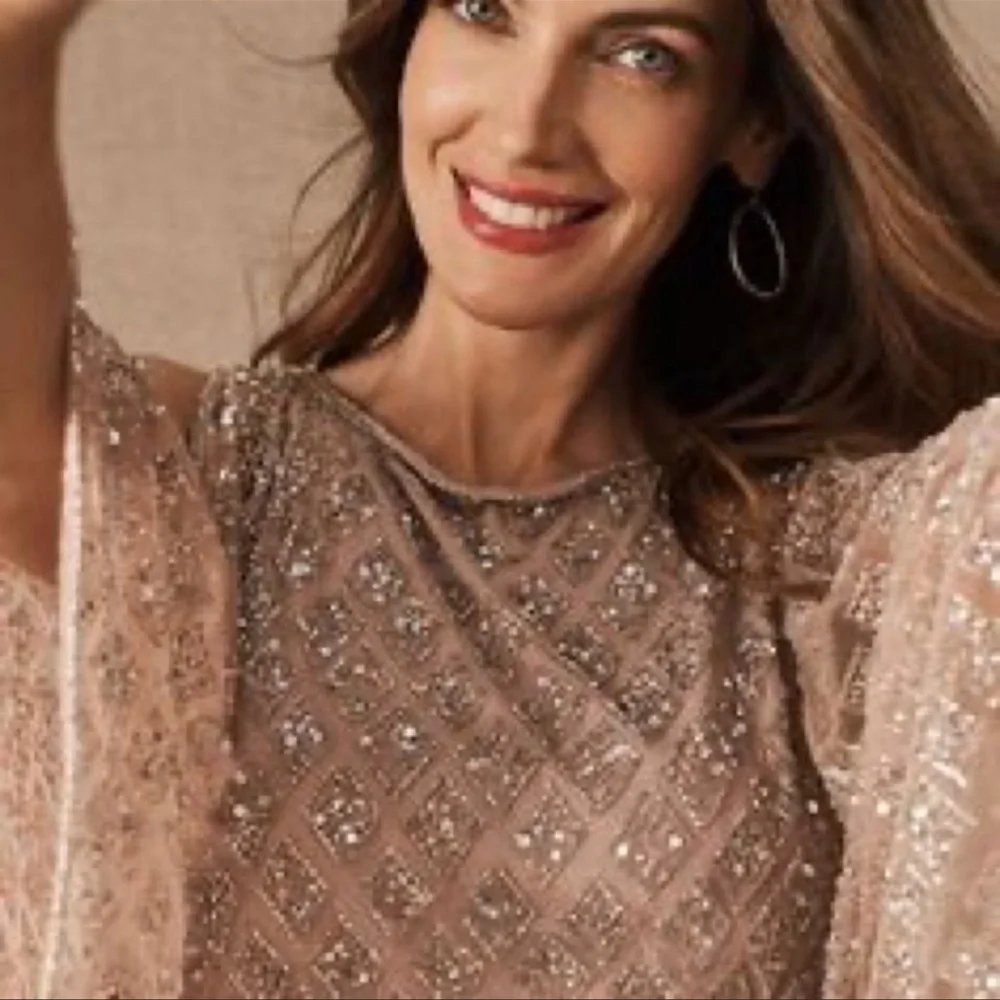 NWT BHLDN Bathilda Beaded Gown Maxi Dress - Picture 5 of 13